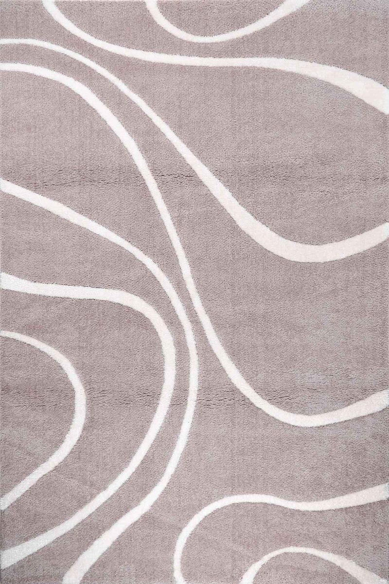 Soho 1218A Light Grey / White Modern Area Rug