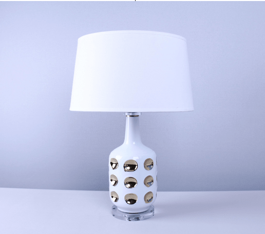 Elegant MK919 - 2 Table Lamp Combining the Beauty of ceramic and crystal - Quality Rugs and Furniture