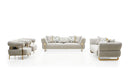 Elia Modern Velvet Sofa Set Brown - Quality Rugs and Furniture