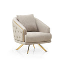 Elmas Modern Velvet Luxury Sofa Set Light Brown - Quality Rugs and Furniture