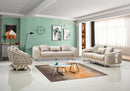 Elmas Modern Velvet Luxury Sofa Set Light Brown - Quality Rugs and Furniture