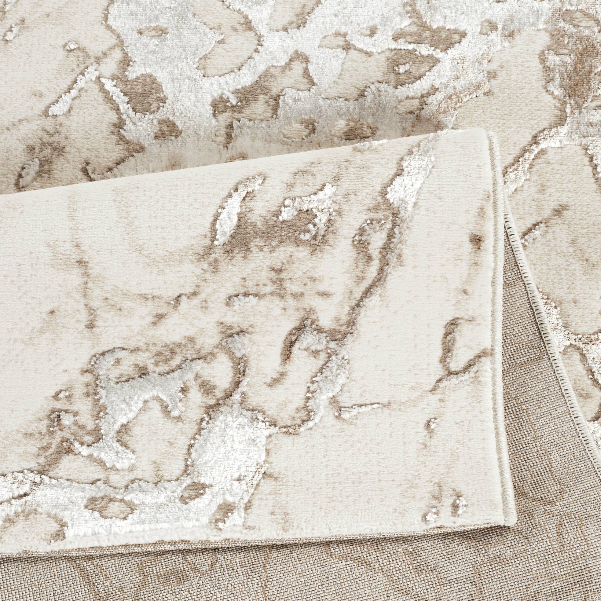 Elmas T502B Modern Area Rug Cream White - Quality Rugs and Furniture