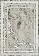 Elmas T502B Modern Area Rug L.Grey White - Quality Rugs and Furniture