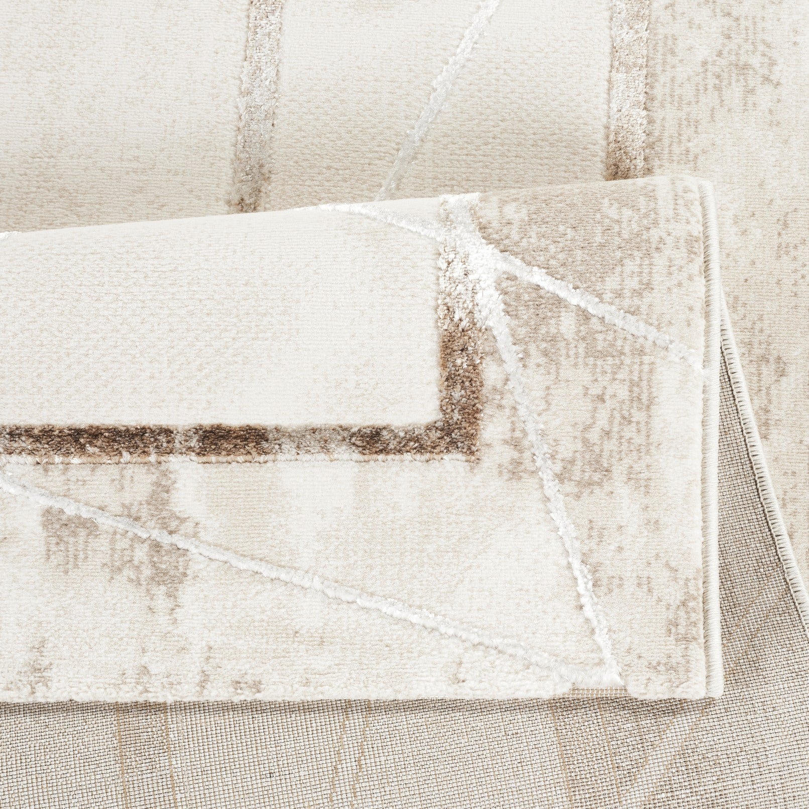 Elmas T519A Modern Area Rug Cream White - Quality Rugs and Furniture