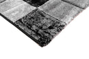 Faery E5142 Black Dark Grey Modern Area Rug - Quality Rugs and Furniture