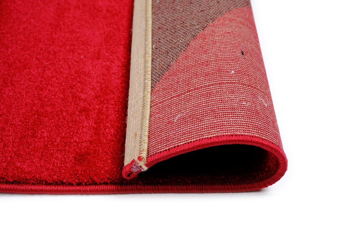 Faery Fe394 Dark Red - Black Modern Hallway Runner - Quality Rugs and Furniture