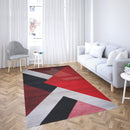 Faery Fe394 Dark Red - Black Modern Hallway Runner - Quality Rugs and Furniture