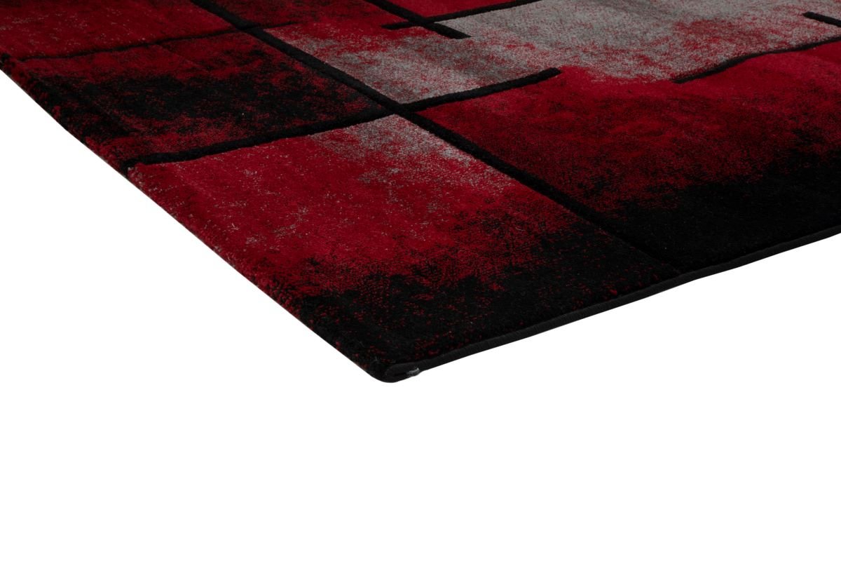 Faery G8272 Dark Red - Black Modern Area Rug - Quality Rugs and Furniture
