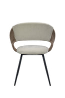 Fairy Modern Linen Cord Dining Chair Beige - Quality Rugs and Furniture