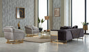 Galeria Velvet Modern Sofa Set Grey - Quality Rugs and Furniture