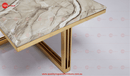 Grace Stainless Steel Base with Marble Top Coffee Table Gold - Quality Rugs and Furniture