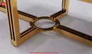 Grace Stainless Steel Base with Marble Top Coffee Table Gold - Quality Rugs and Furniture