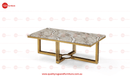 Grace Stainless Steel Base with Marble Top Coffee Table Gold - Quality Rugs and Furniture