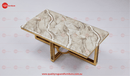 Grace Stainless Steel Base with Marble Top Coffee Table Gold - Quality Rugs and Furniture
