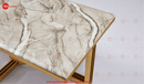 Grace Stainless Steel Base with Marble Top Coffee Table Gold - Quality Rugs and Furniture