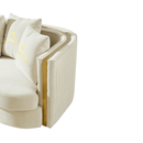 Isra Modern Fabric Sofa Set Beige Only 4 Seater - Quality Rugs and Furniture