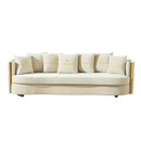 Isra Modern Fabric Sofa Set Beige Only 4 Seater - Quality Rugs and Furniture