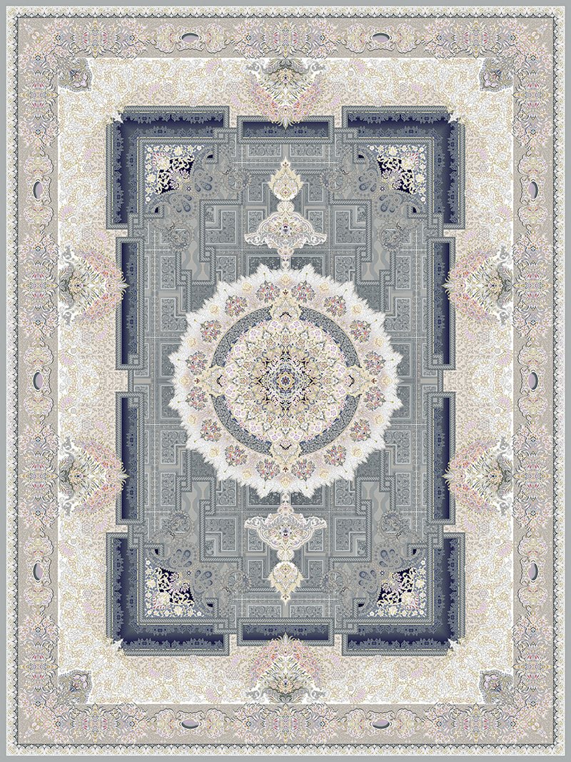 Ivan Traditional Persian Area Rug Silver - Quality Rugs and Furniture