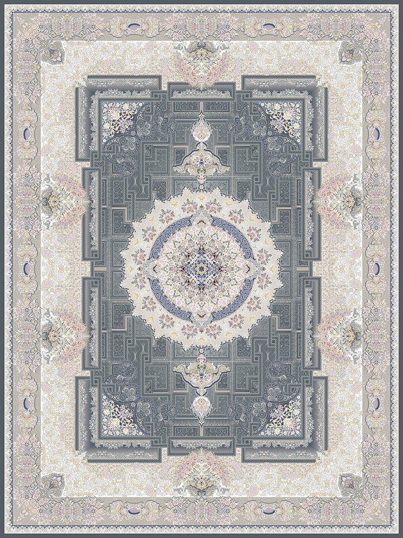 Ivan Traditional Persian Area Rug Smoke - Quality Rugs and Furniture