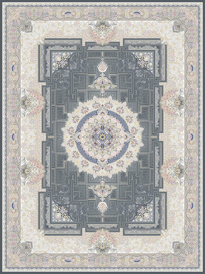 Ivan Traditional Persian Area Rug Smoke