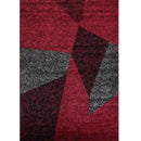 Jasmine FE158 Dark Red Black Modern Rug - Quality Rugs and Furniture