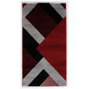 Jasmine FE158 Red Black Modern Rug - Quality Rugs and Furniture