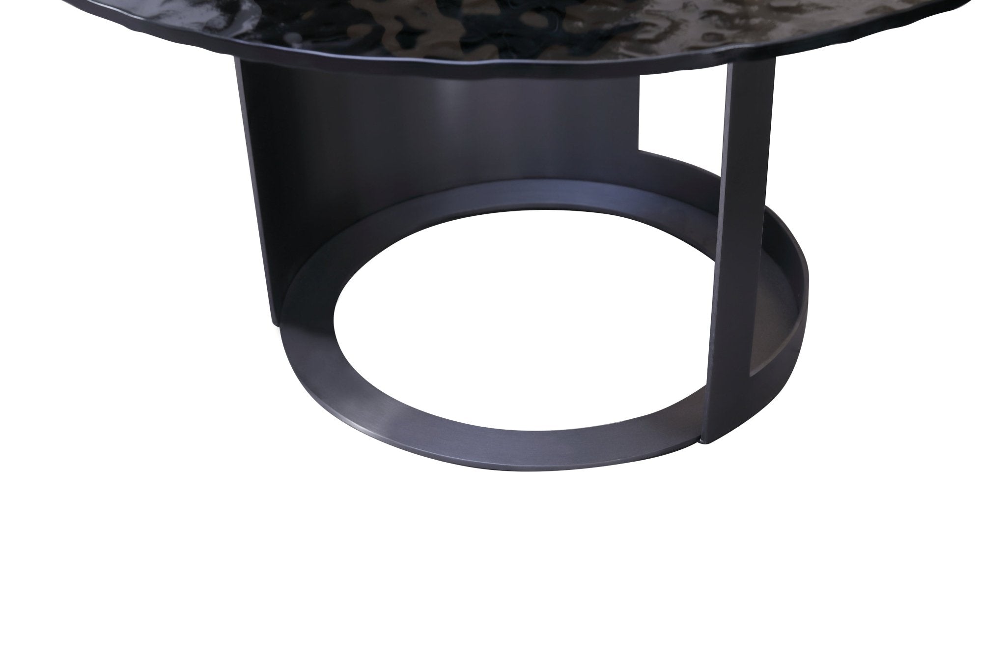 Jolien Modern Customized Grey Glass Top Stainless Steel Base Coffee Table - Quality Rugs and Furniture