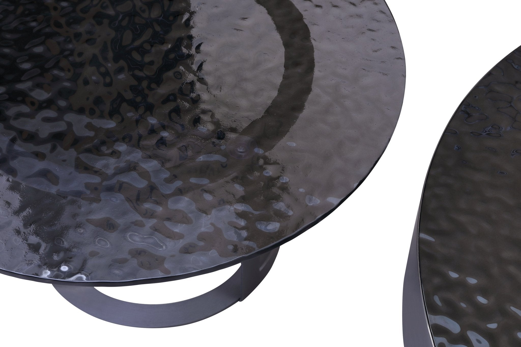 Jolien Modern Customized Grey Glass Top Stainless Steel Base Coffee Table - Quality Rugs and Furniture