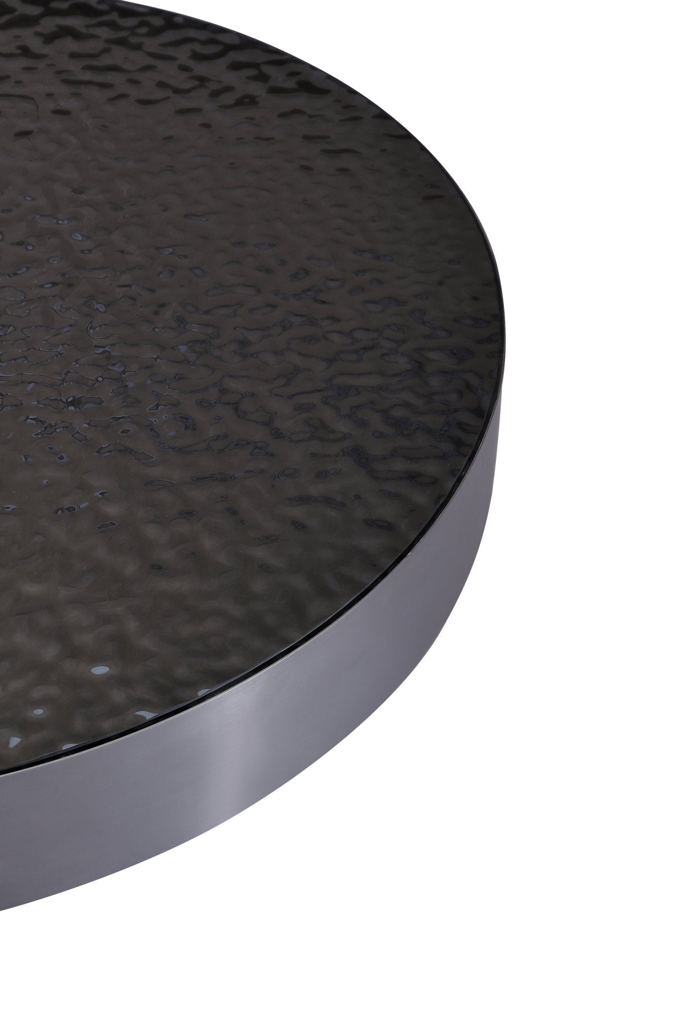Jolien Modern Customized Grey Glass Top Stainless Steel Base Coffee Table - Quality Rugs and Furniture