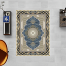 Arman Dolphin Blue Traditional Persian Area Rug