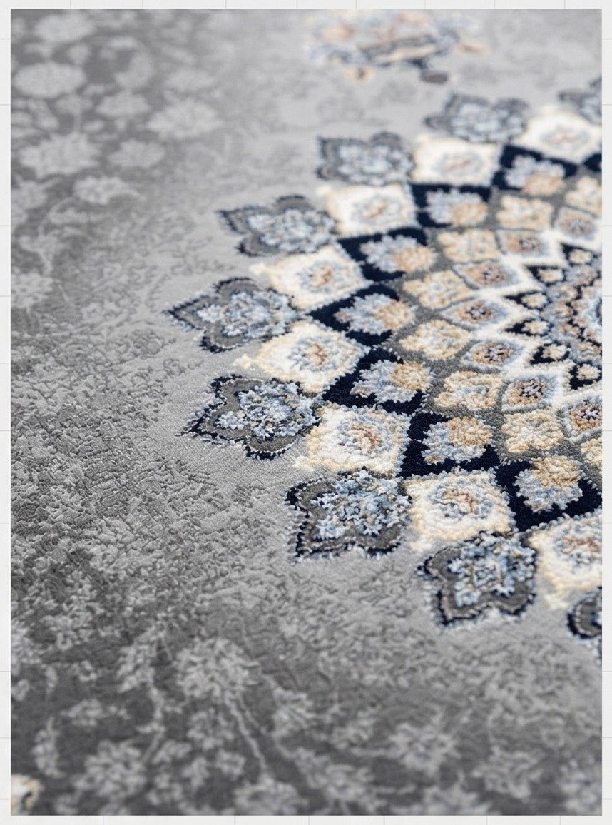 Kamand Traditional Persian Area Rug Smoky - Quality Rugs and Furniture