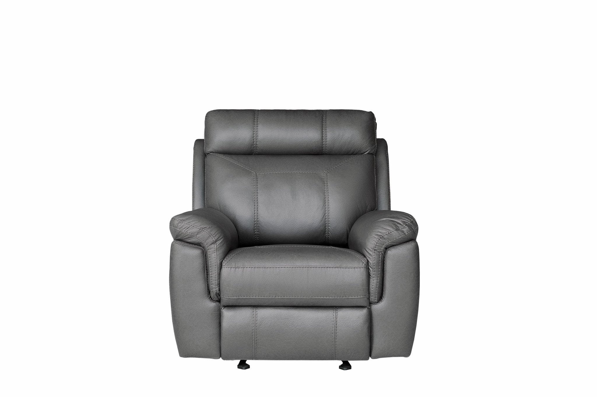 Logan Modern Manual Recliner Sofa Set Dark Grey - Quality Rugs and Furniture