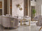 Lucas Luxury Velvet Modern Sofa Set Beige Gold