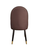 Luna Leather Dining Chair Beige Brown - Quality Rugs and Furniture