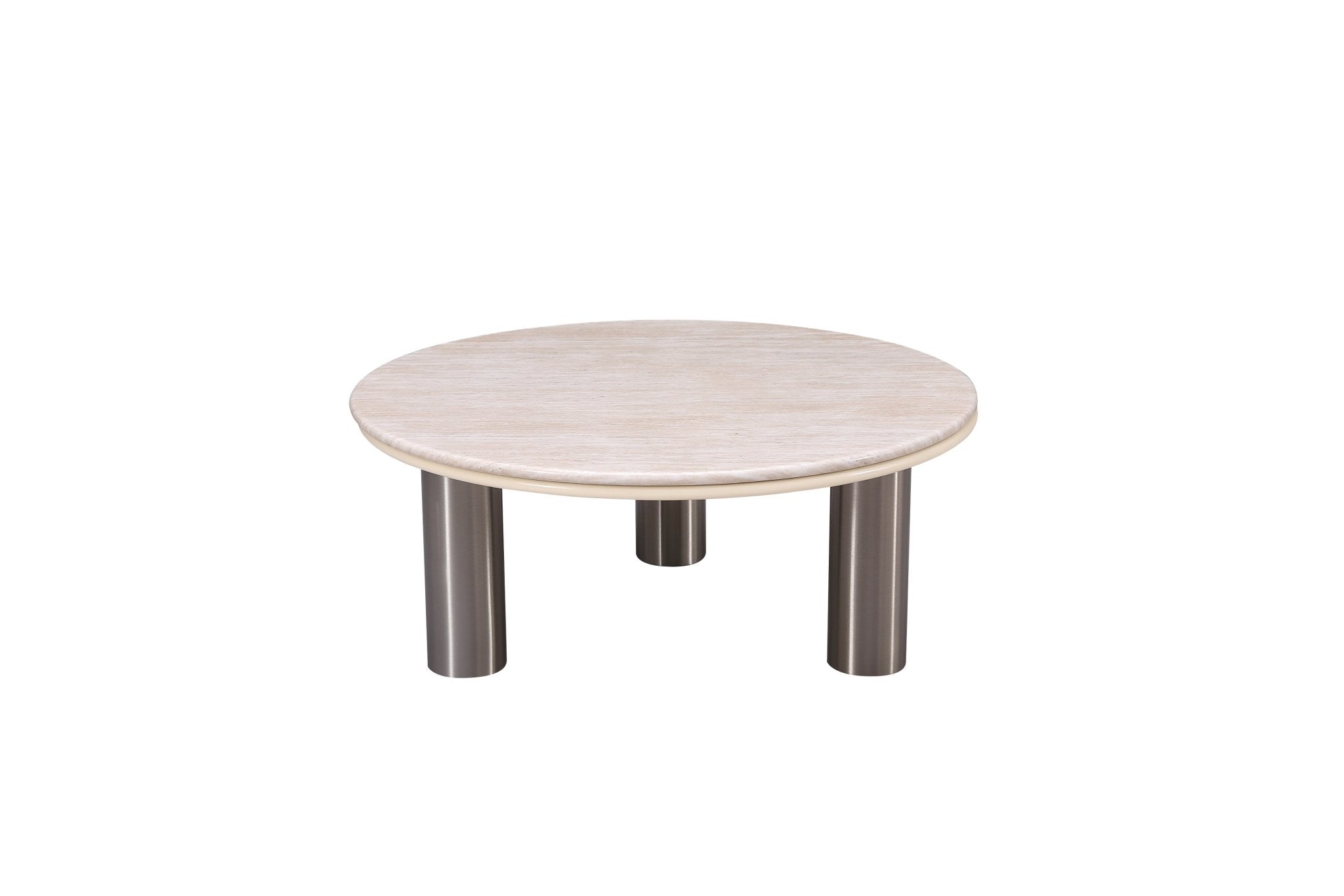 Luner Modern Golden Marble Top Stainless Steel Base Coffee Table - Quality Rugs and Furniture