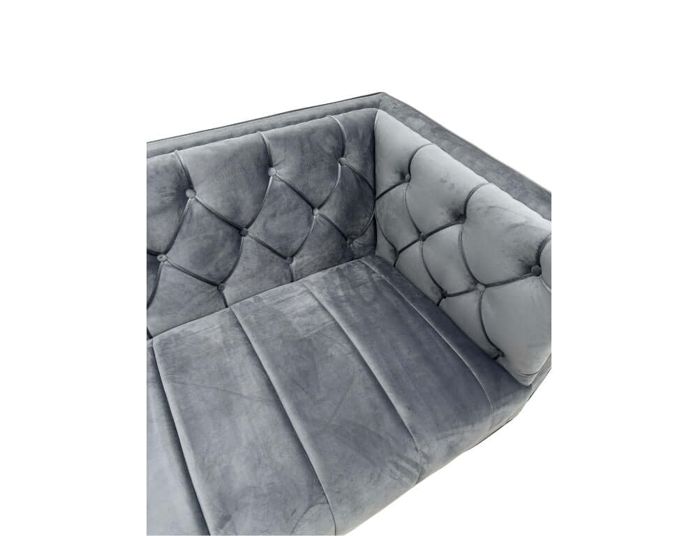 Mario Fabric Modern Sofa Set Grey - Quality Rugs and Furniture