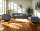 Mario Fabric Modern Sofa Set Grey - Quality Rugs and Furniture