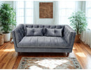 Mario Fabric Modern Sofa Set Grey - Quality Rugs and Furniture