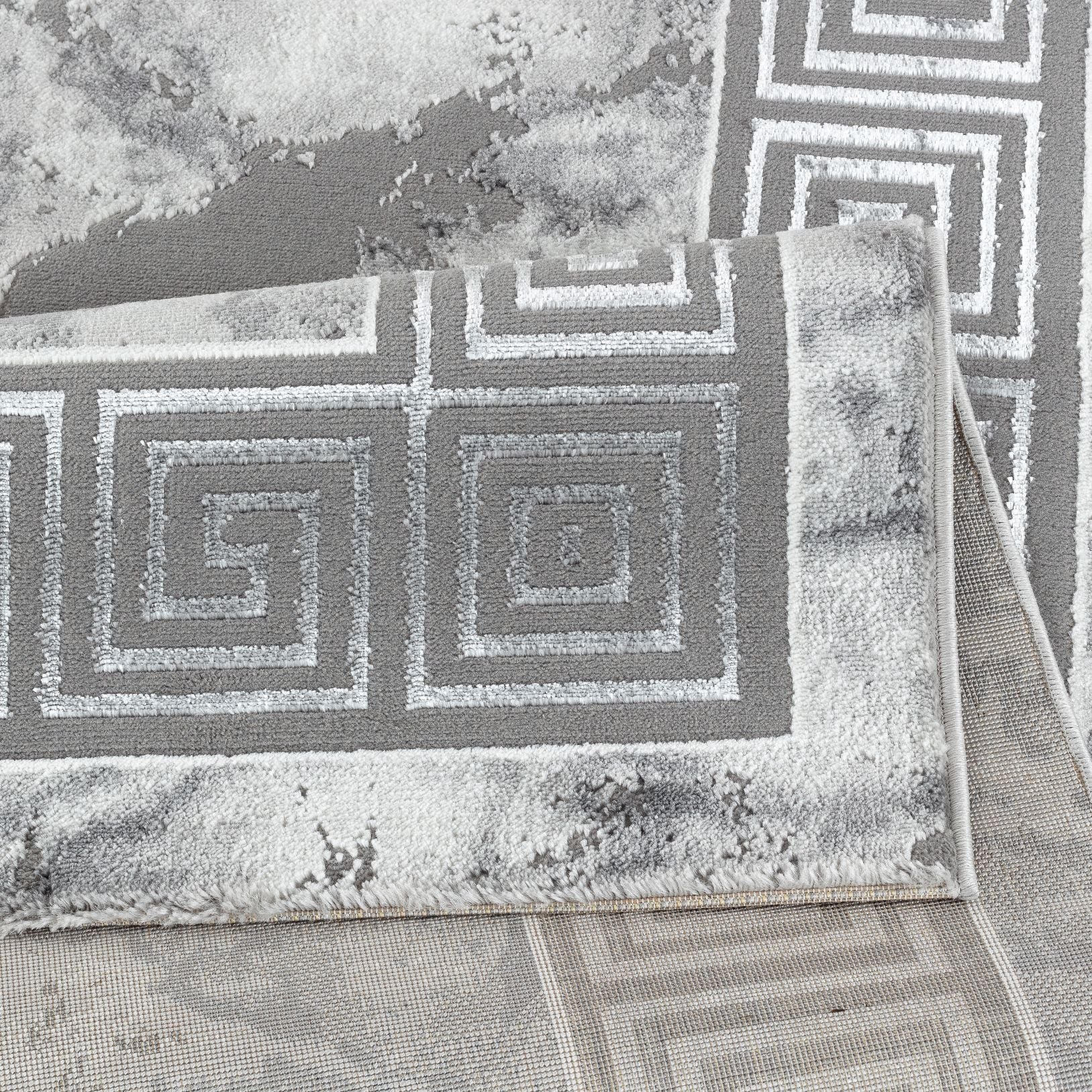 Marmaris D380A Modern Area Rug D.Grey V.Grey - Quality Rugs and Furniture