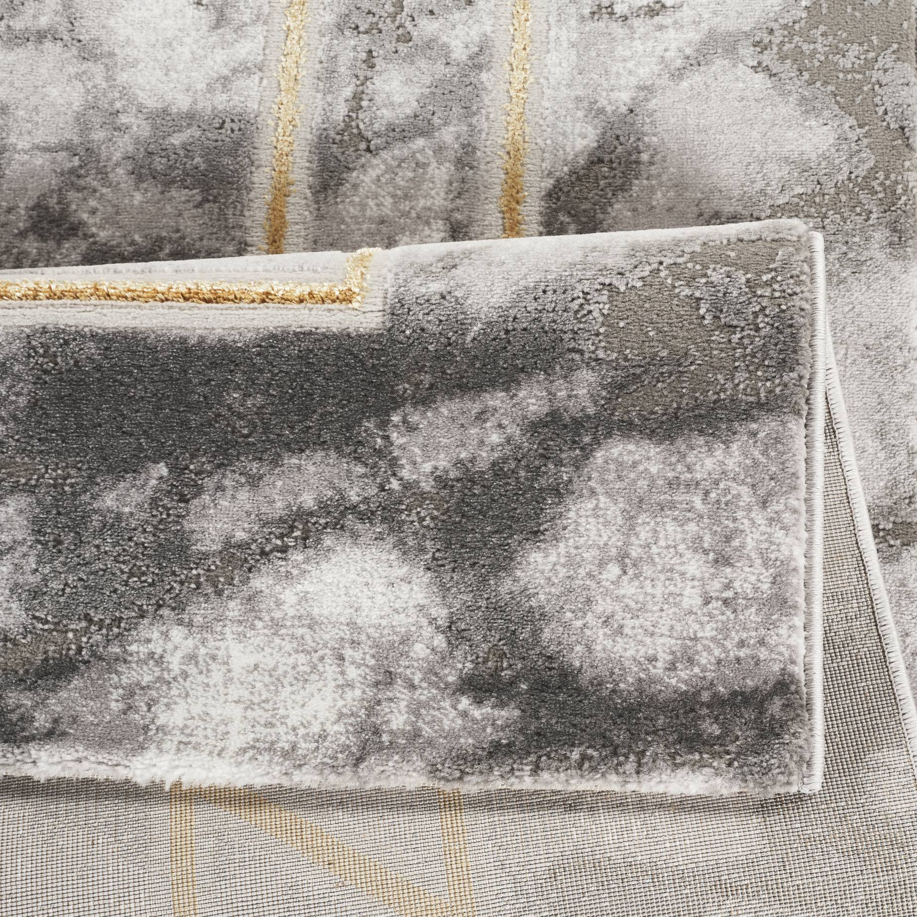 Marmaris D387A Modern Area Rug L.Grey V.Gold - Quality Rugs and Furniture