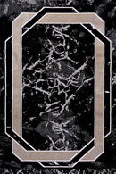 Marmaris D388B Black/V.Gold Modern Area Rug - Quality Rugs and Furniture
