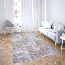Marmaris D496A Grey/V.Gold Modern Area Rug - Quality Rugs and Furniture