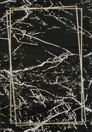 Marmaris E528A Modern Area Rug Black V.Gold - Quality Rugs and Furniture