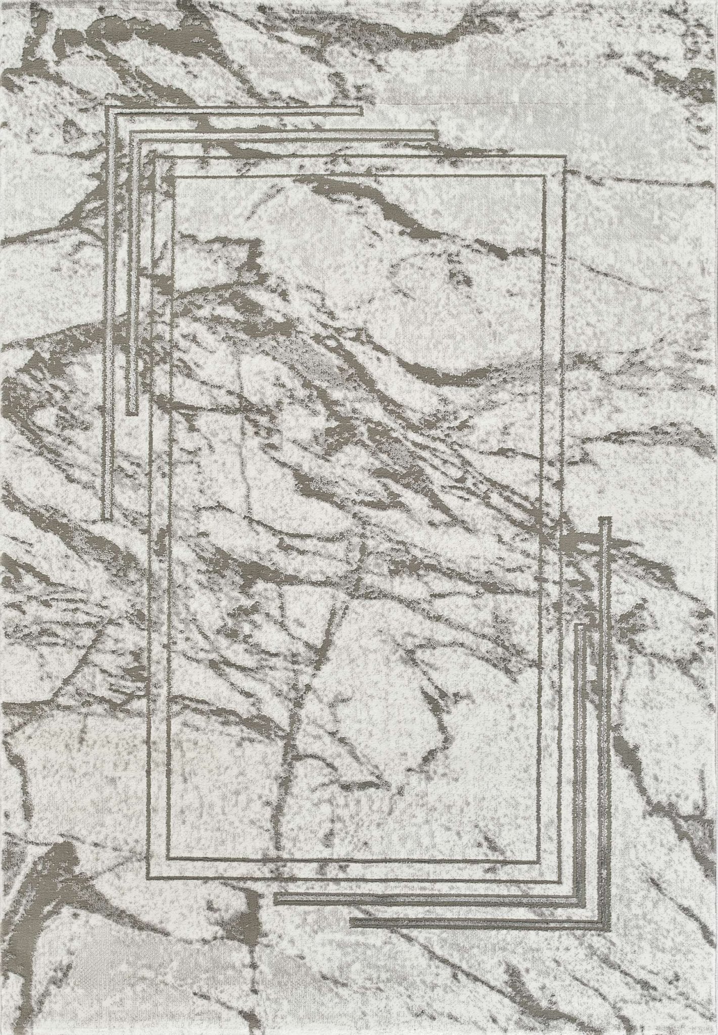 Marmaris E529D Modern Area Rug White V.Grey - Quality Rugs and Furniture