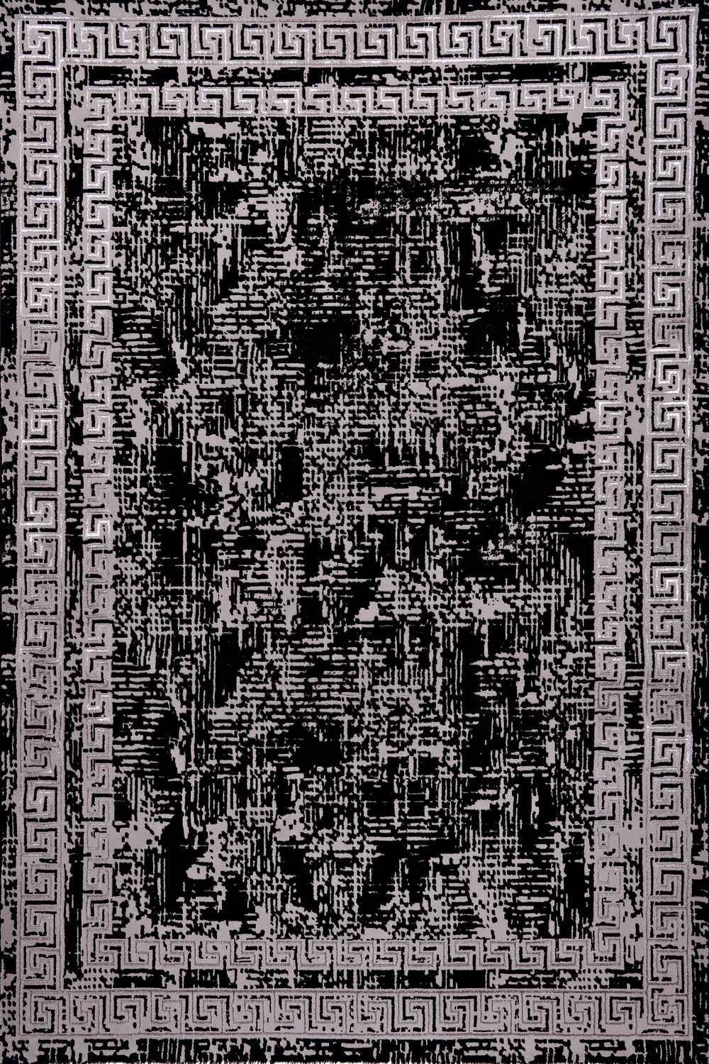 Marmaris E537B Black/V.Grey Modern Area Rug - Quality Rugs and Furniture