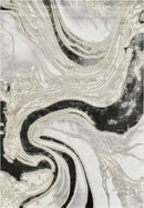 Marmaris T034A Modern Area Rug White L.Grey - Quality Rugs and Furniture