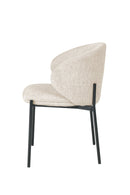 Mars Fabric Modern Upholstered Design Dining Chair Beige - Quality Rugs and Furniture