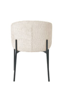 Mars Fabric Modern Upholstered Design Dining Chair Beige - Quality Rugs and Furniture