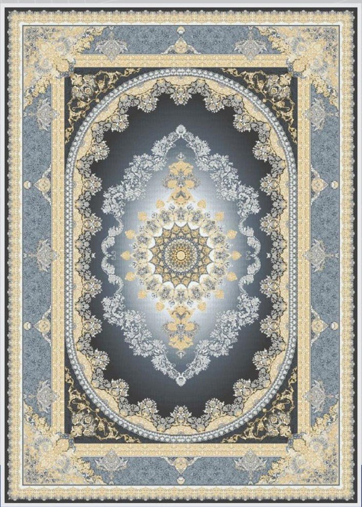 Mash 723502 Traditional Persian Area Rug Coal - Quality Rugs and Furniture