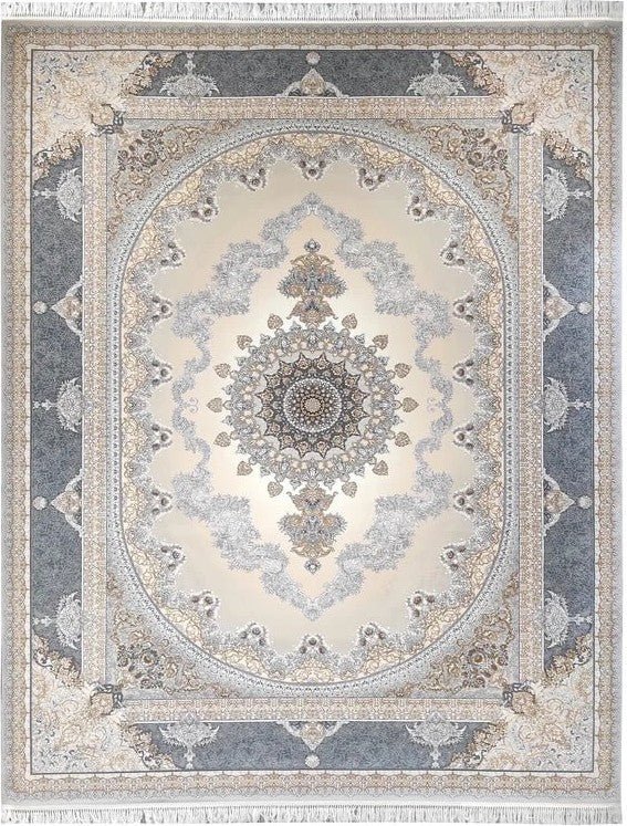 Mash 723502 Traditional Persian Area Rug Silver - Quality Rugs and Furniture